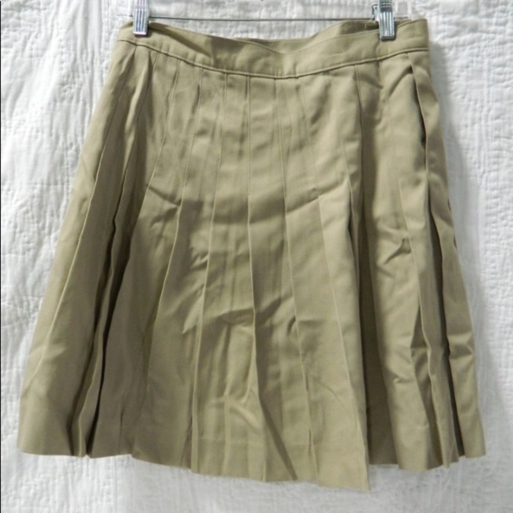 A+ Brand Girls 10.5 khaki uniform skirt
